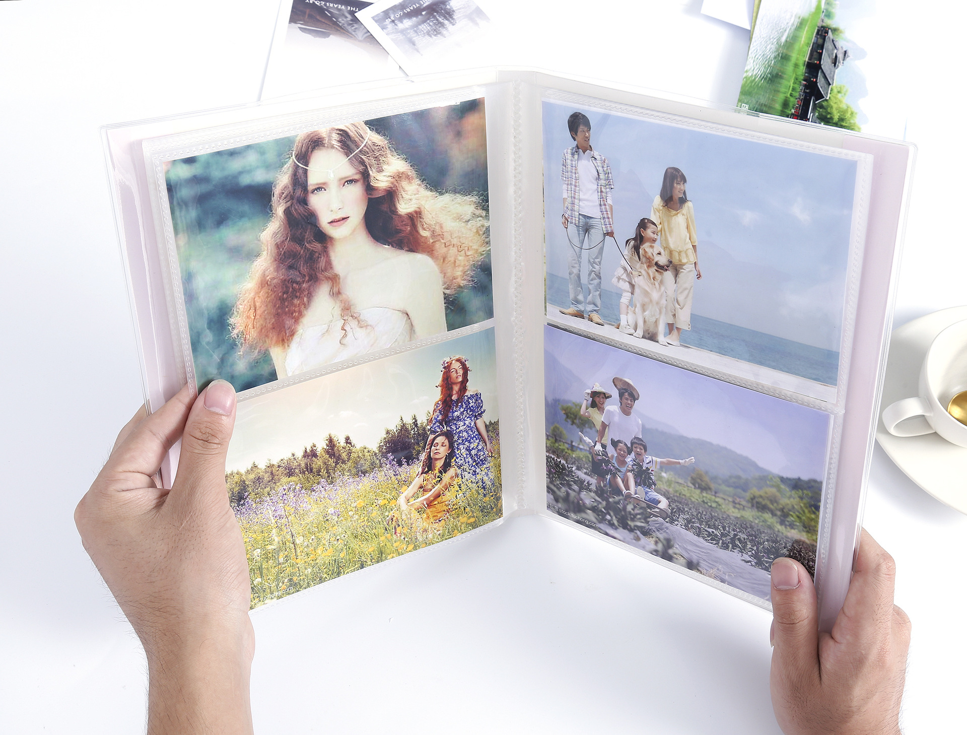 厂家批发7寸80张入插页式仙人掌相册制作卡通系列家用宝宝成长纪