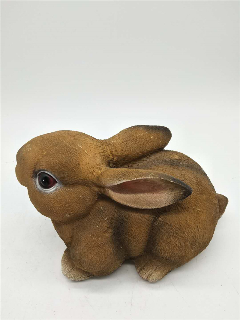 仿真树脂兔子家居装饰摆件 庭院树林装饰摆设办公室桌面装饰摆件