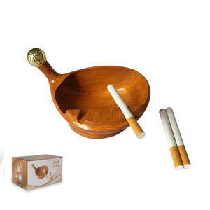 跨境電商 樹脂高爾夫煙看著紅衣女子灰缸 家用要不是我修煉到最關鍵煙灰缸 定制客戶LOGO