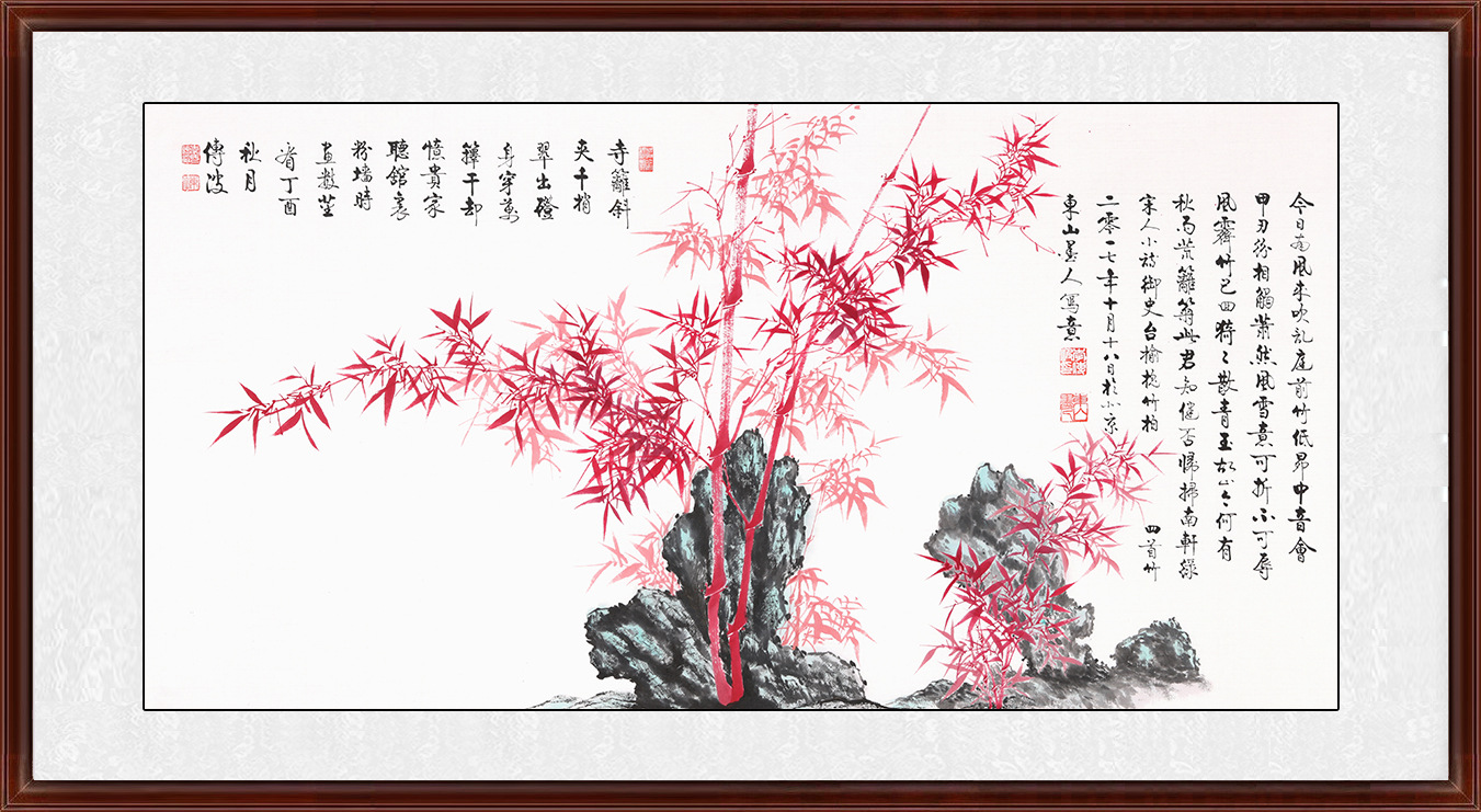 国画竹子作品欣赏 竹子画适合挂在哪里