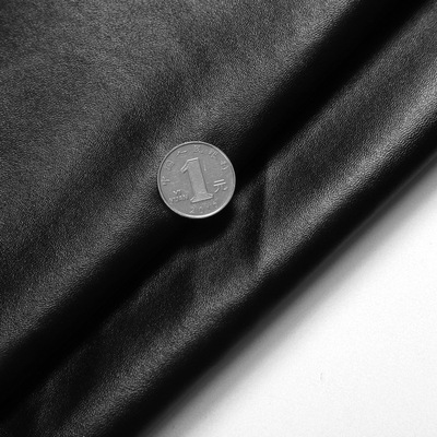 厂家直销b251小羊皮纹半pu服装面料 皮裤皮裙毛底包边辅料pu装饰