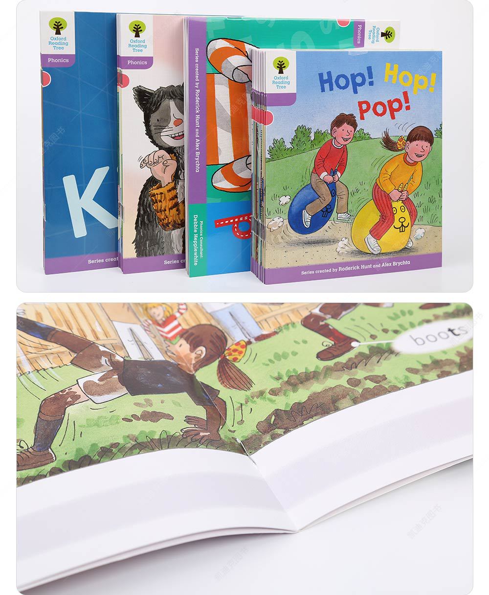 英文原版 牛津阅读树1阶自然拼读套装30册点读版英语启蒙童书绘本
