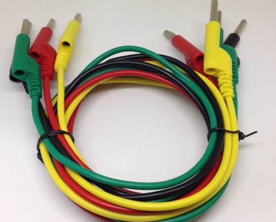 4mm香蕉插头线dcc电力测试线16a1.6平方1米2米3米5米电源试验导线