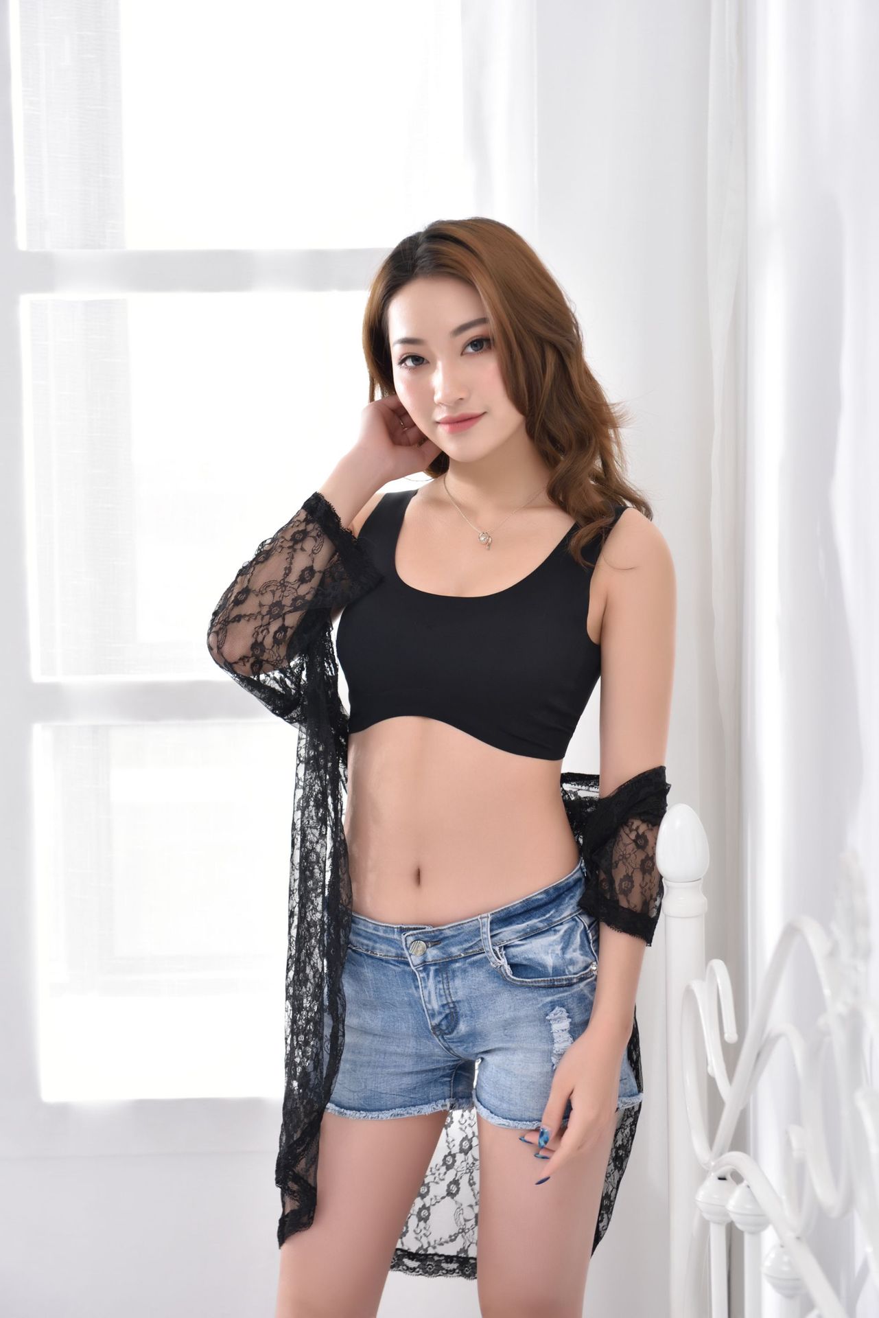 尚品无痕点胶蕾丝无钢圈睡眠运动聚拢抹胸内衣批发338