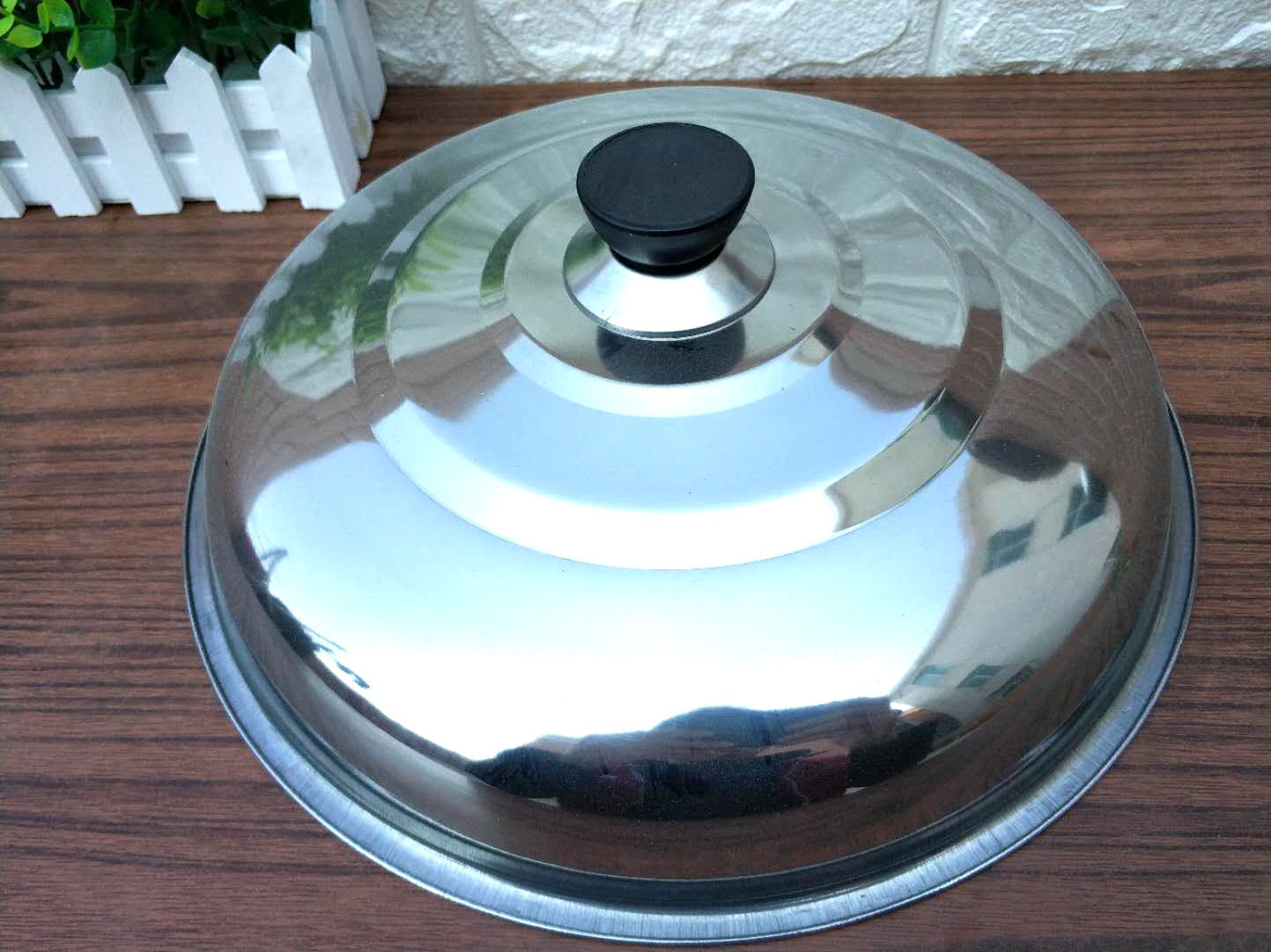 厂家直销不锈钢锅盖大鼎盖 防溢遮油防爆盖炒锅盖 30-42cm中盖