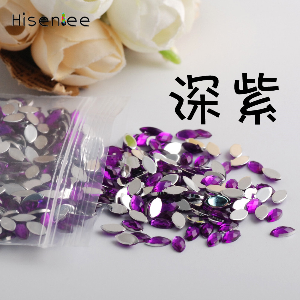 Big Bag Wholesale Quality Super Flash Taiwan Acrylic Manicure Jewelry Flat Horse Eye Turtle Surface Nail Ornament