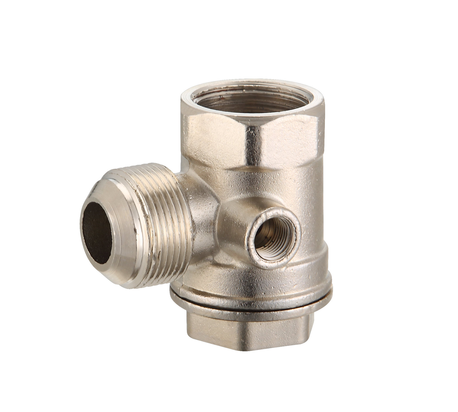 空压机配件锌合金镀镍单向阀2715单向止回阀止逆阀