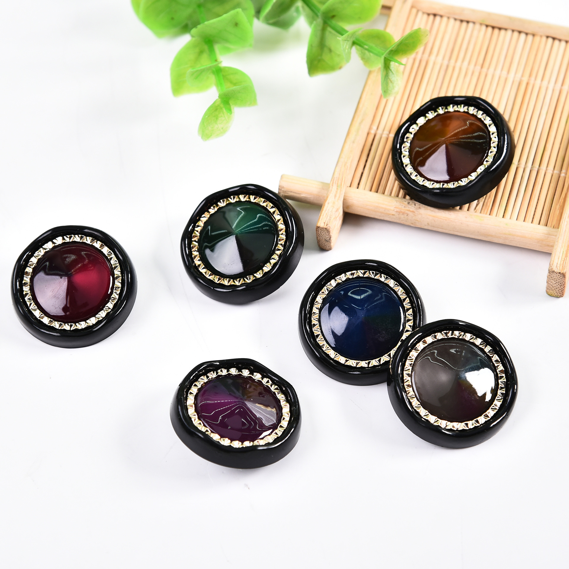 woolen coat sweater sweater decorative buckle accessories decorative buckle coat resin button button wholesale