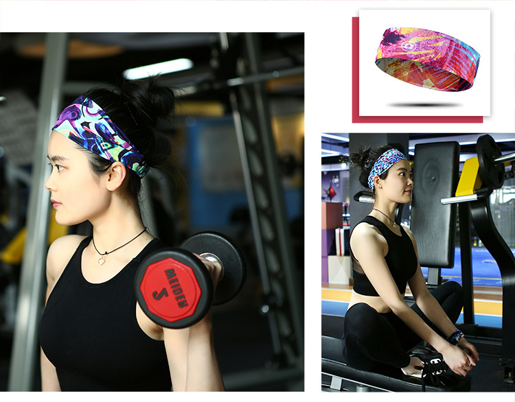 兰帕达 运动头带止汗吸汗带头戴头巾男束发带女跑步瑜伽篮球健身