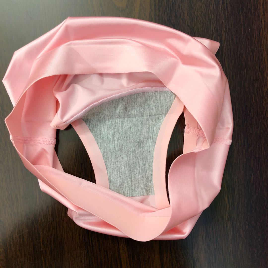 洞洞杯款无痕纯棉拉丝内裤中腰舒适透气一片式三角裤全棉内裤女