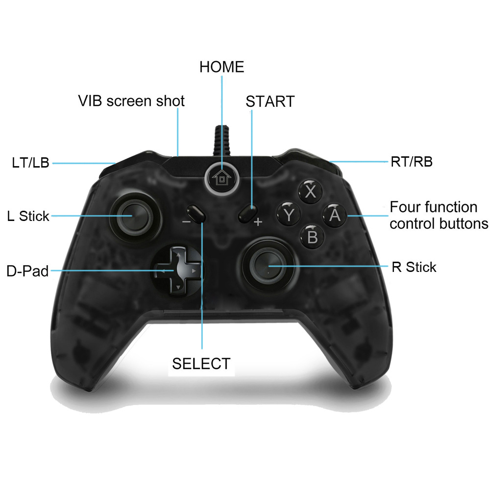 任天堂switch有线黑色手柄,带截屏,震动,六轴动作感应,switch手柄