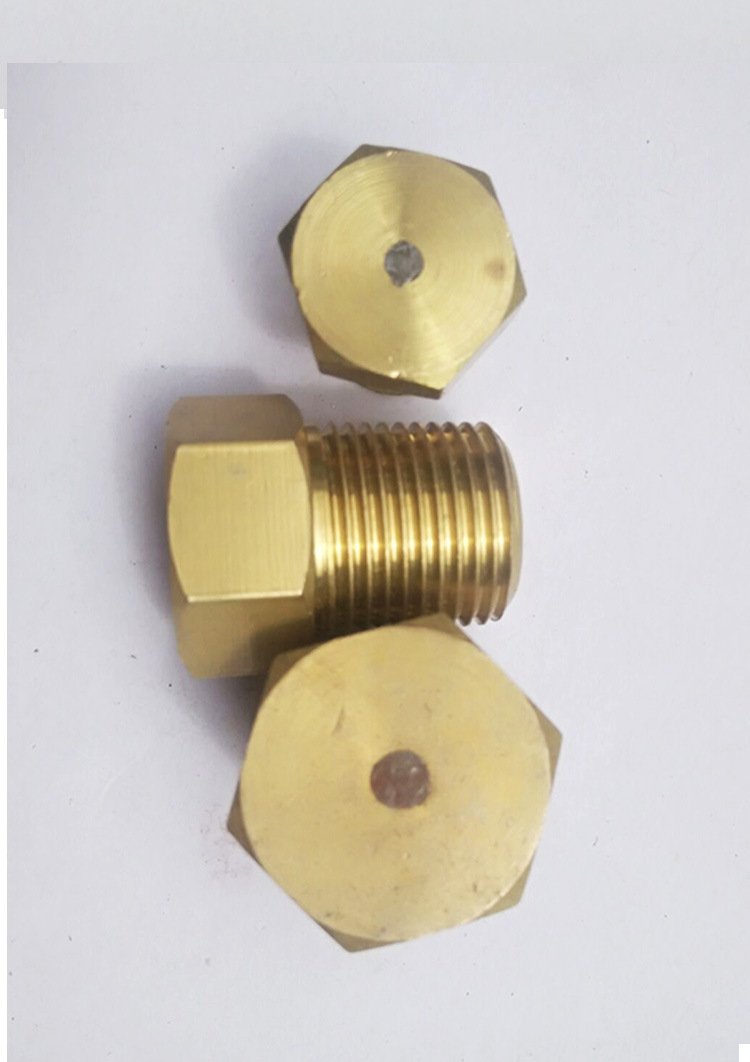 易熔塞铜堵头2分3分4分易熔塞冷凝器安全阀防爆栓 制冷机配件