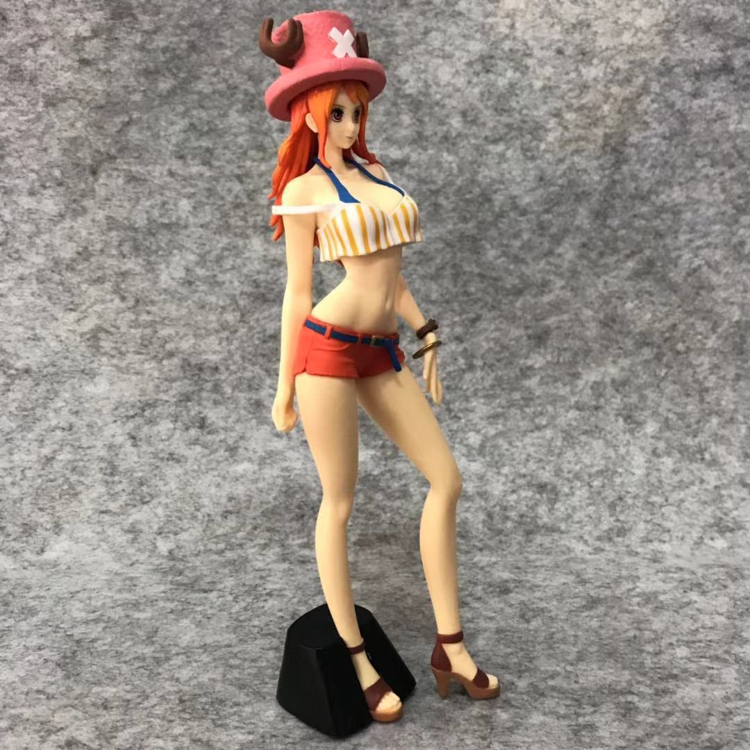 动漫手办批发 海贼王 娜美深蓝腰带乔巴帽子闪光景品手办摆件模型