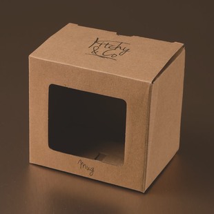 烘焙包装小号牛皮开窗纸盒月饼牛轧糖曲奇绿豆糕蛋黄酥马卡龙饼干