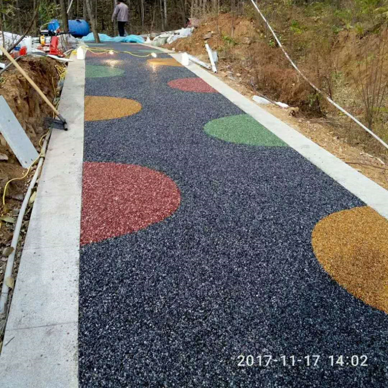 透水地坪用胶粘石米黄石子 水洗石用灰石子 黄色卵石子黑色卵石子