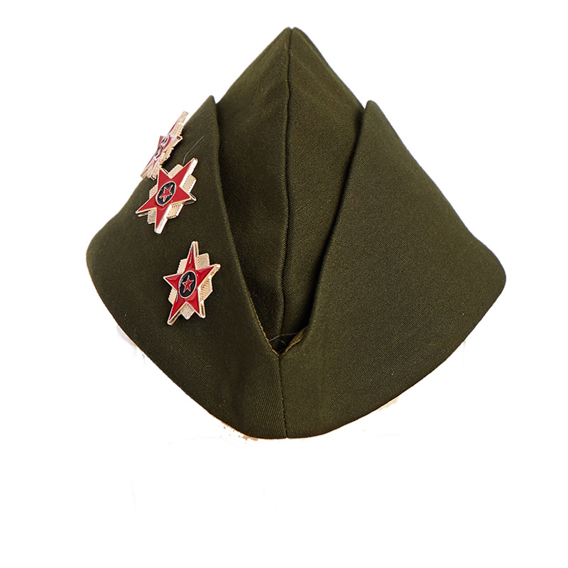 水兵舞表演罗马棉船帽红色船型军帽演出帽苏联军绿色空姐帽子男女