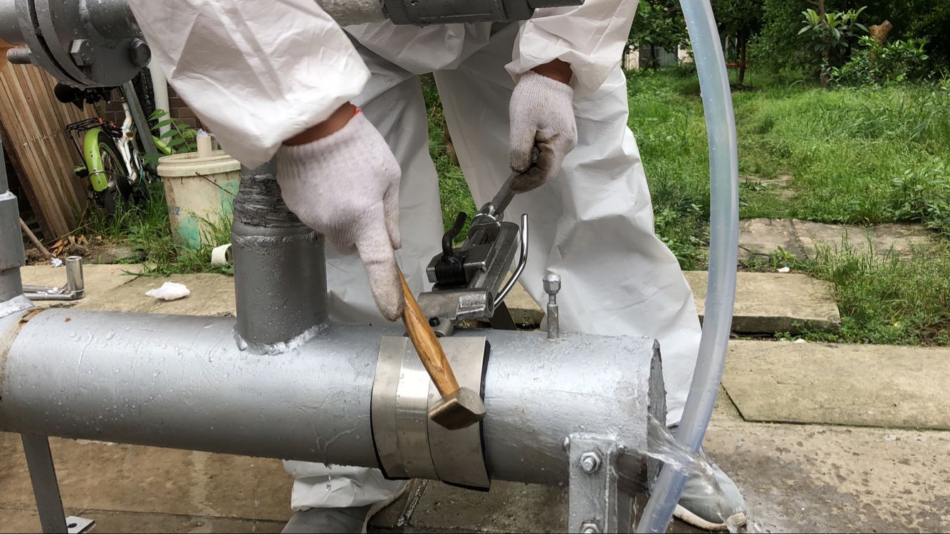 京石牌js-55x304不锈钢带压堵漏器管道堵漏钢带复合型堵漏器2cm