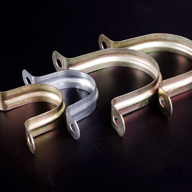 骑马卡加厚管卡u型卡固定扣管卡半圆卡安卡欧姆卡铁皮卡16100