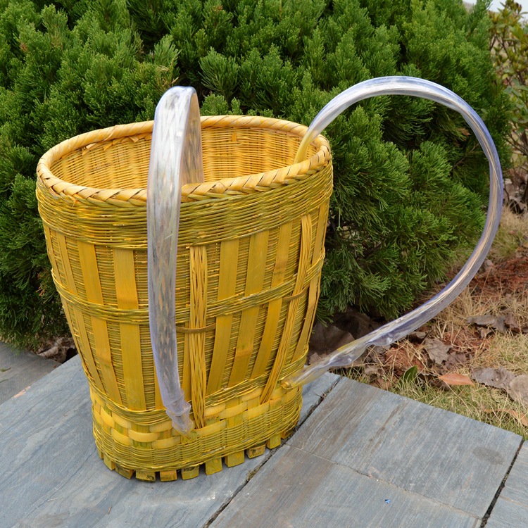 买菜竹编背篓竹篓子水果蔬菜筐竹制品批发包邮背带舞蹈道具收纳筐