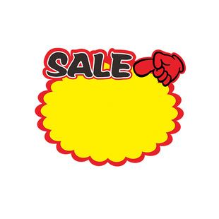 厂家直销pop爆炸贴 广告促销纸 价格牌小号可混批