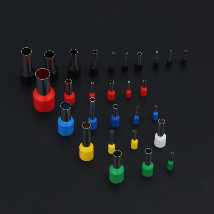 厂家批发紫铜ve针型插针欧式预绝缘管形冷压接线端子线耳线鼻子