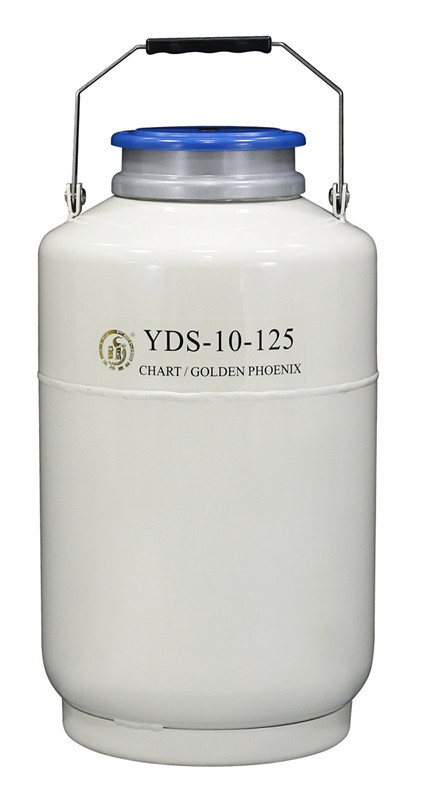 金凤125口径液氮罐 YDS-10-125液氮生物容器 样品冷冻储存箱