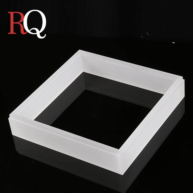 透明喷砂亚克力灯罩正方形透明led日光灯罩吹塑异形方型吸顶灯罩