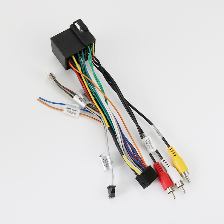 适用于掌讯方案高配导航尾线电子线中华v3高配电源线dvd线束