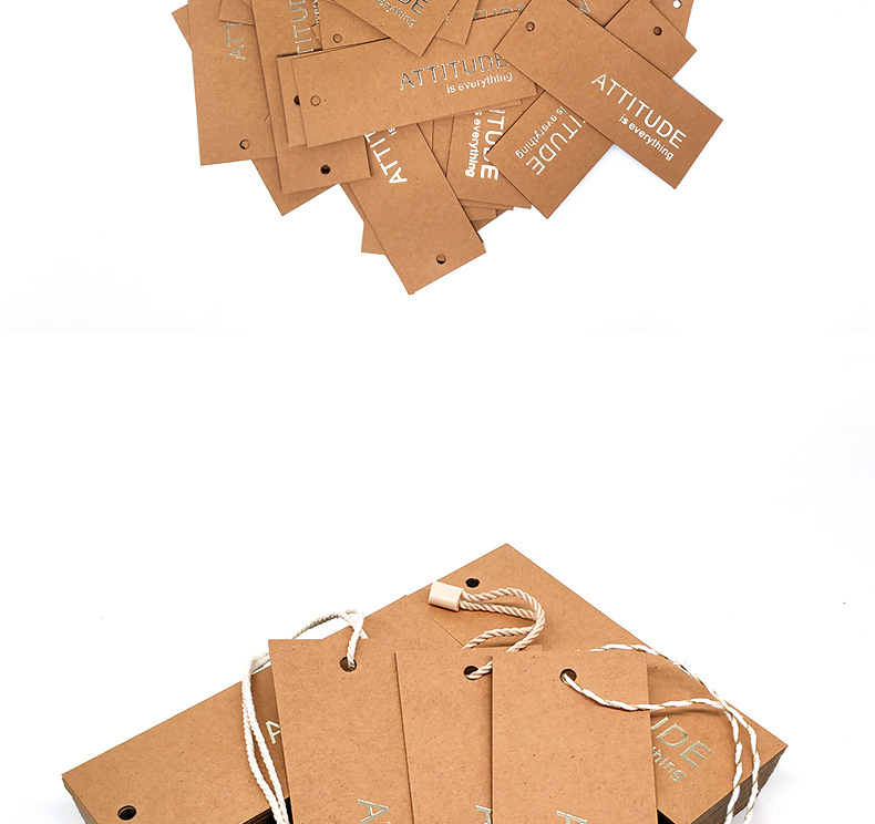 现货批发700克牛皮纸烫金吊牌 男女童装服装吊卡 可搭配吊粒现货