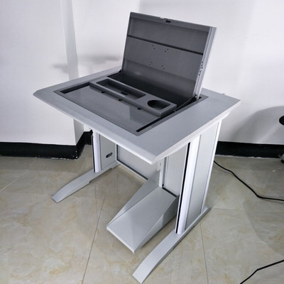 湖北可翻转液晶屏显示器电脑桌,多功能翻转电脑桌,培训电脑桌
