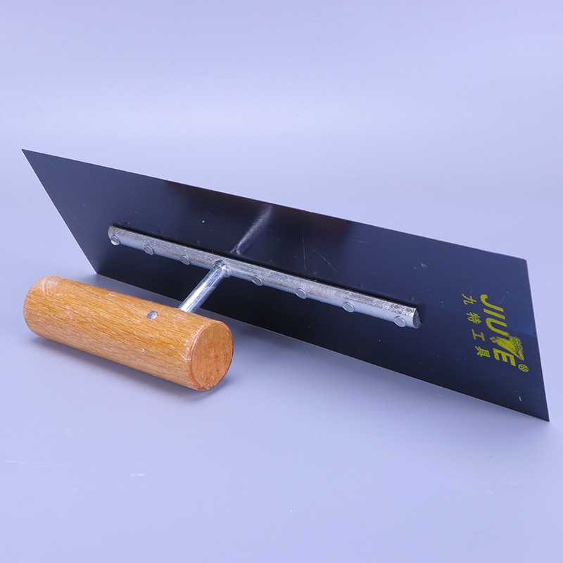 7钉木柄烤蓝推刀 地坪漆木柄手工推刀 耐用防锈木柄泥抹子推刀