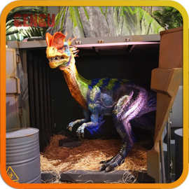 仿真恐龙 仿真双冠龙 仿真恐龙源头厂家