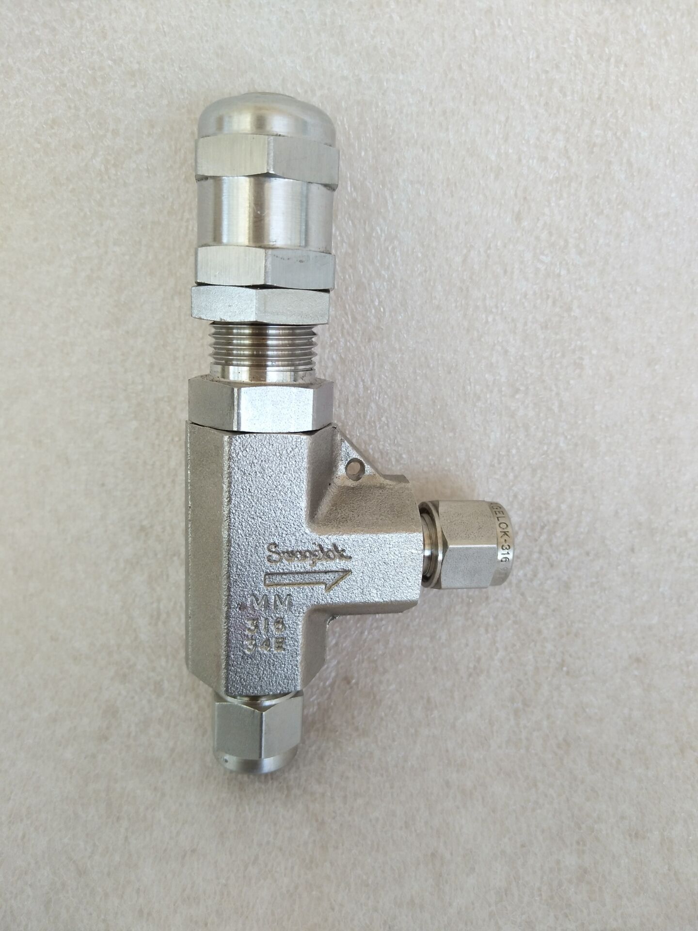 世伟洛克/ss-6r3a-mm/不锈钢高压比例卸荷阀/安全阀