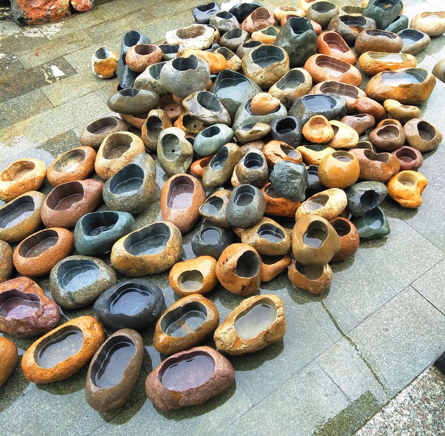 浙江石头花盆产地批发大理石盆天然石头盆多肉花盆厂家批发