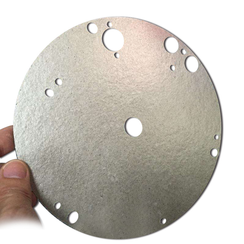 云母垫片 绝缘垫圈隔热耐高温微波电磁炉白银色0.5mm厂家模切