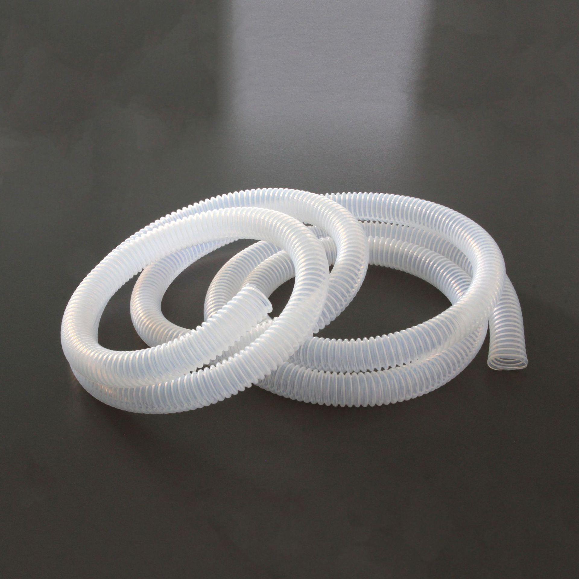 特氟龙聚四氟乙烯波纹管耐高温乳白色铁氟龙四氟波纹软管可定制