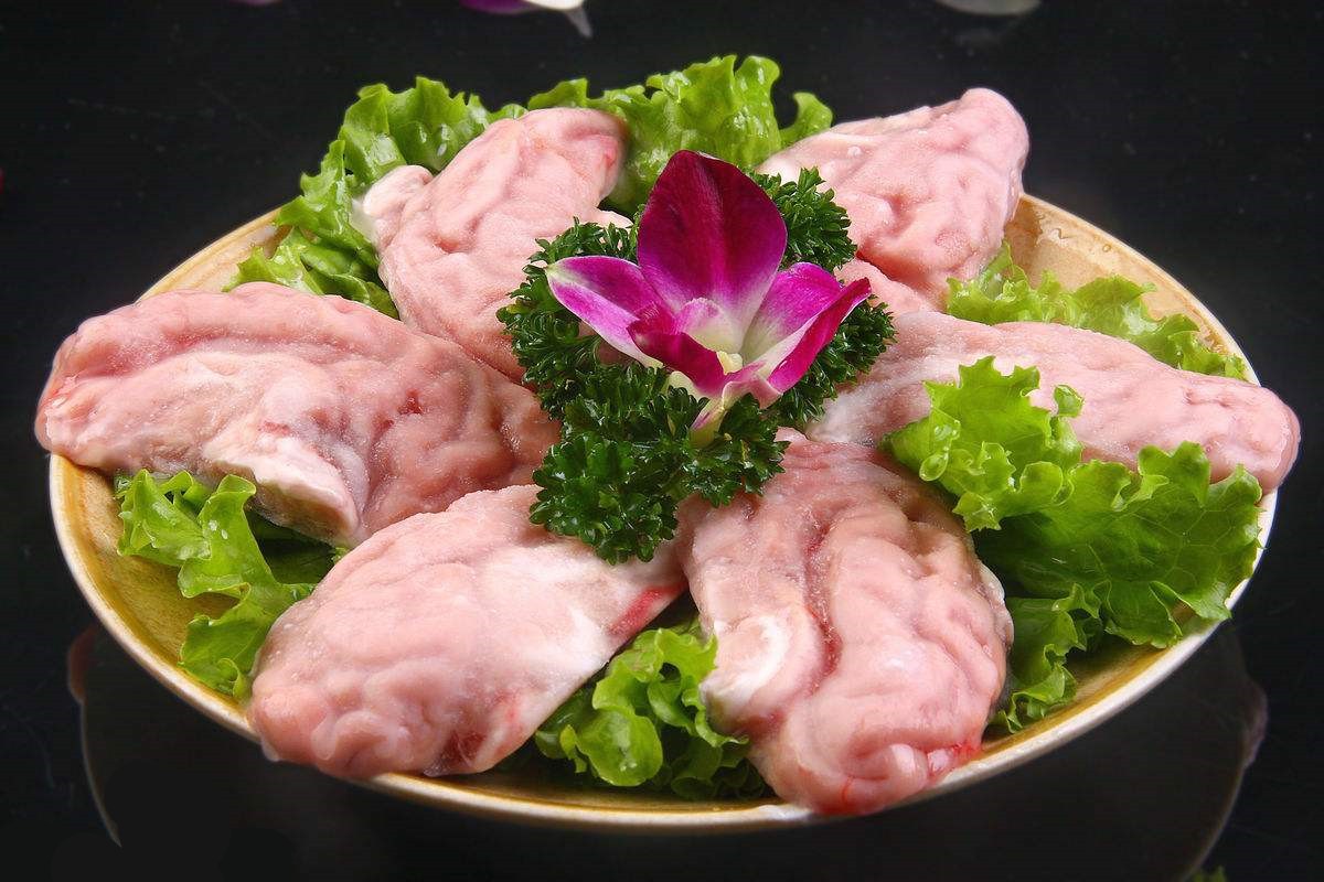猪脑花批发 朦原食品直销猪脑花