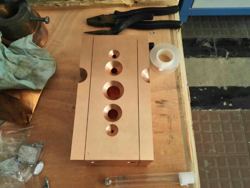 真空熔炼水冷铜模 非晶制备水冷铜模 喷铸浇铸组合磨具