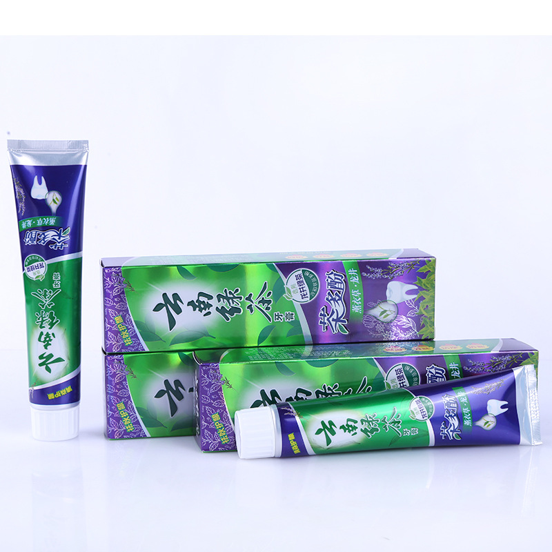 Factory Direct Supply Yunnan Green Tea 100G Adult Toothpaste Gift Welfare Wholesale Yunnan Green Tea Toothpaste