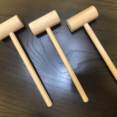 厂家直销实木锤子 迷你小木锤 考古木锤 儿童玩具小锤 平头木锤