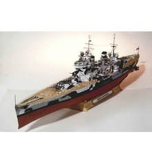 83CM 英国威尔士亲王号战列舰 纸模型 战列舰模型 军舰 手工DIY