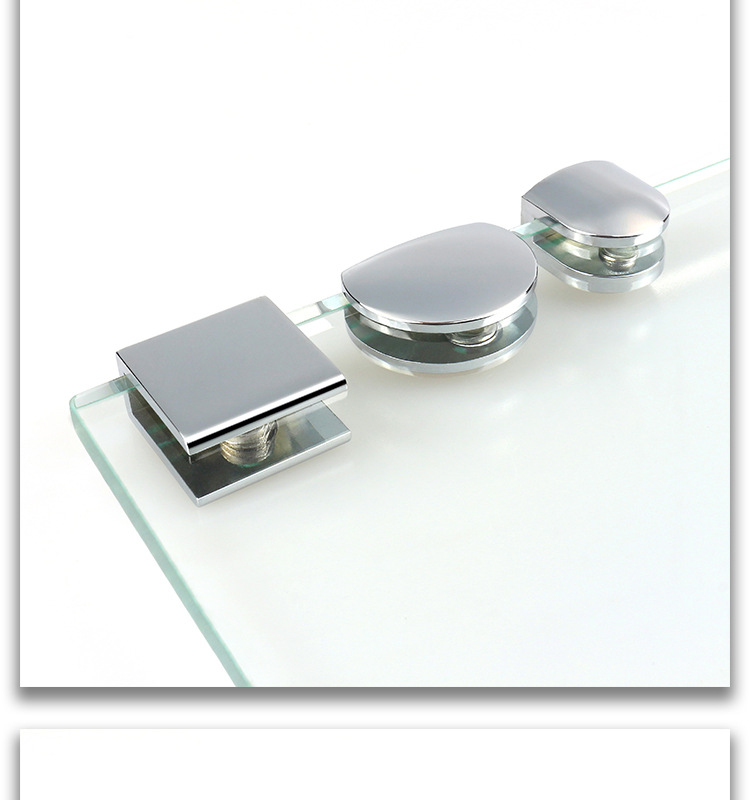 玻璃夹子支架托玻璃层板隔板托支撑可调固定夹卡子卫浴室五金配件