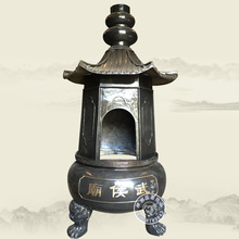 厂家推荐圆形铜质寺庙化宝炉，大型焚烧元宝炉