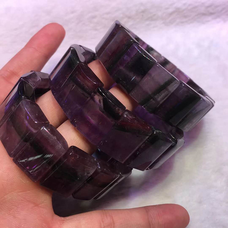 天然极光23手排含23种矿物质能量水晶男女款手牌厂家直销