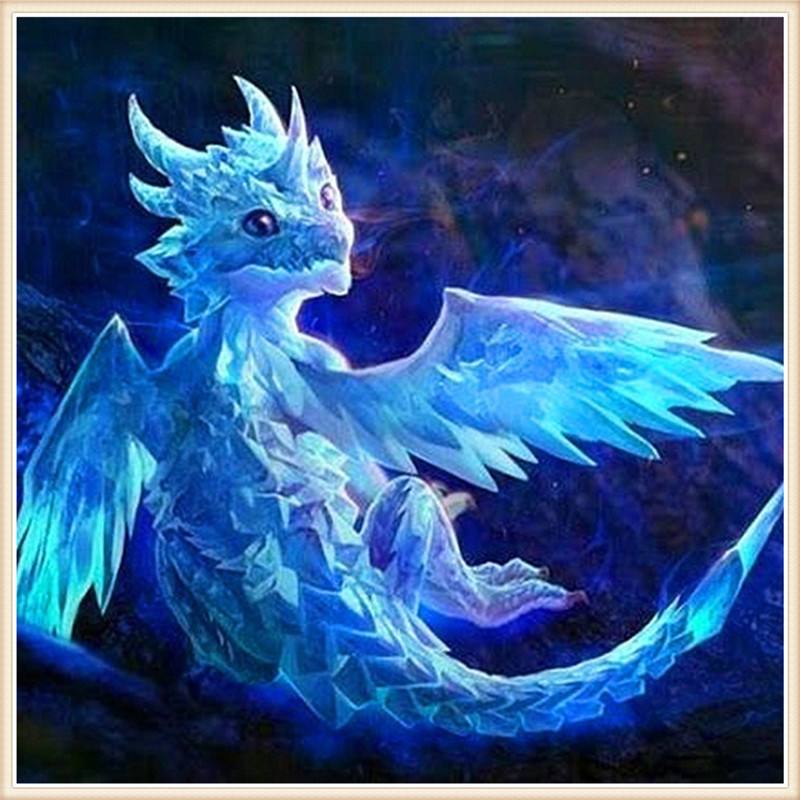 diy小蓝龙2.5mm方钻满钻钻石画家居装饰工艺品工厂外贸跨境爆款