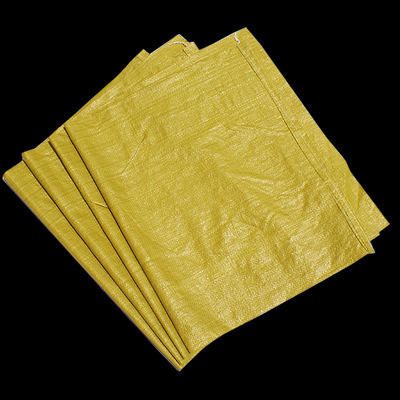 黄色塑料编织袋蛇皮袋130*140服装打包海绵垫快递碎步布匹打包