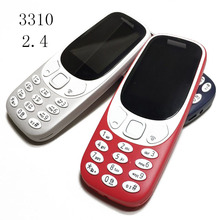 跨境手机 3310 2.4 GSM 非智能手机 直板按键老人功能手机双卡