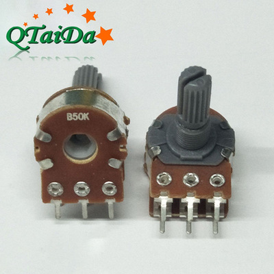 r148g-r1610g双联旋转式电位器旋转可调音响收音机碳膜直径音量