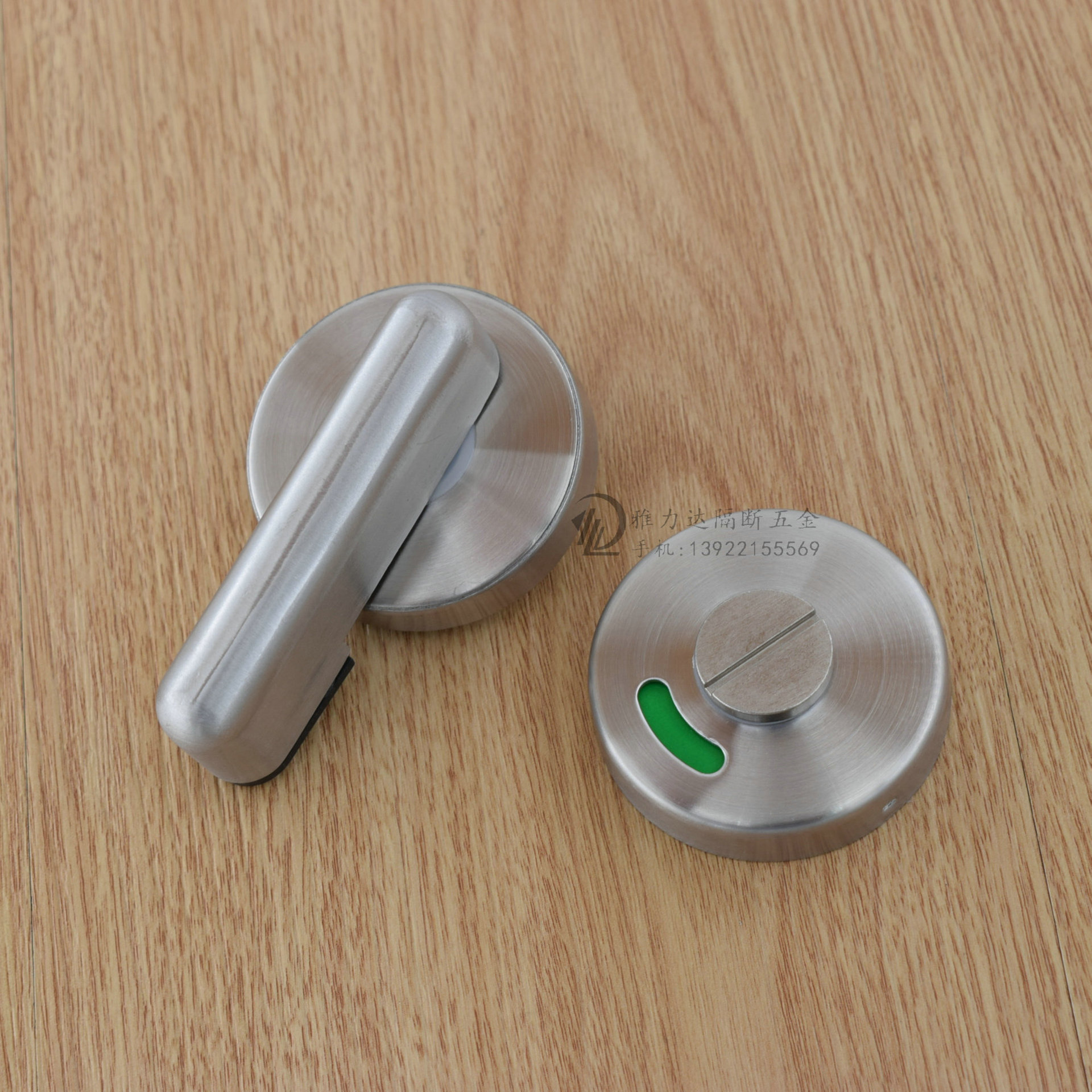 厂家直销卫生间隔断门锁五金配件公共厕所不锈钢304指示锁门锁扣