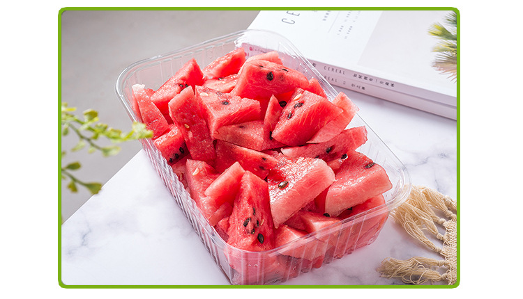 3020超大加厚5斤装pet食品级水果盒 西瓜切片盒 打包 蔬菜沙拉包